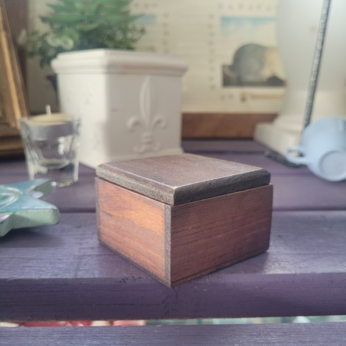 Scatolina legno con coperchio - legno,