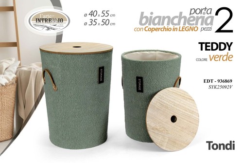 Porta biancheria tondi - biancheria, cesto
