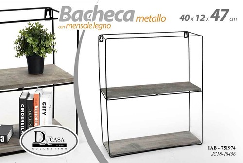 Bacheca porta oggetti metallo - bacheca,