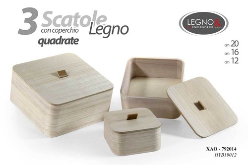Scatole scatola quadrata - 3,