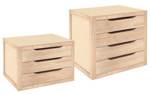 Cassettiera legno massello - cassettiera,