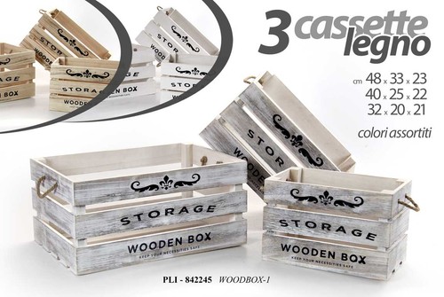 Cassette legno porta - 3,