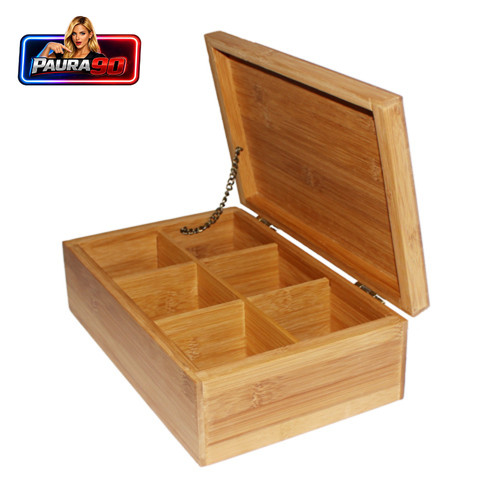 Box porta thea - te', legno