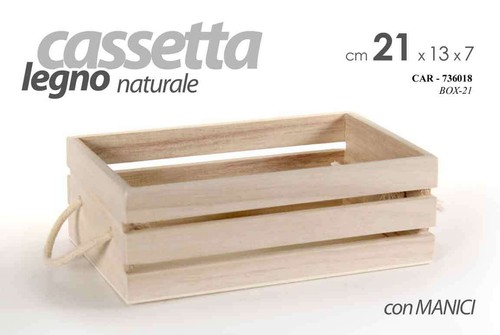 Cassetta porta oggetti legno - cassetta,