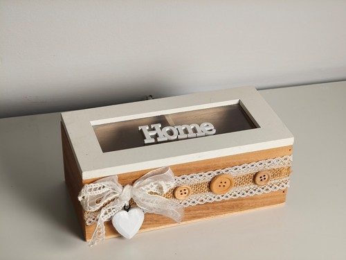 Scatola legno shabby - scatola,