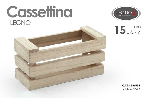 Cassetta porta oggetti legno - oggetti,