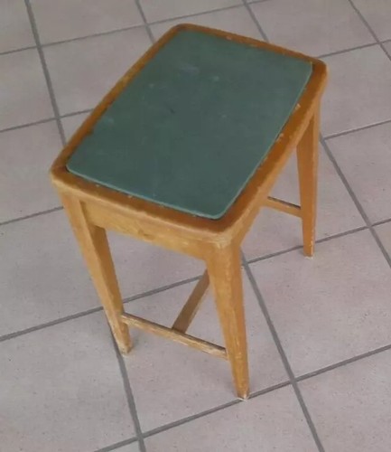 Sgabello legno vintage 1969 - in,